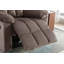 Light Grey Classic Manual Recliner With Soft Padded Headrest And Armrest-2019656875
