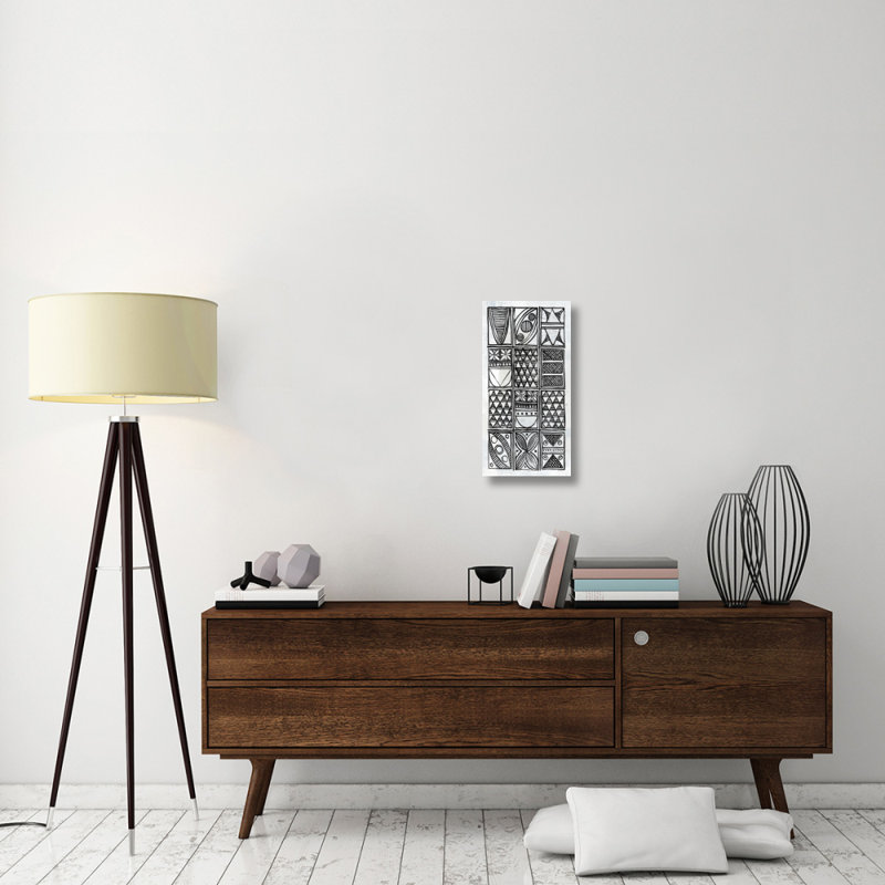 « patterns of the amazon iv bw », reproduction sur toile, H 24 po x l 12 po x P 1,5 po