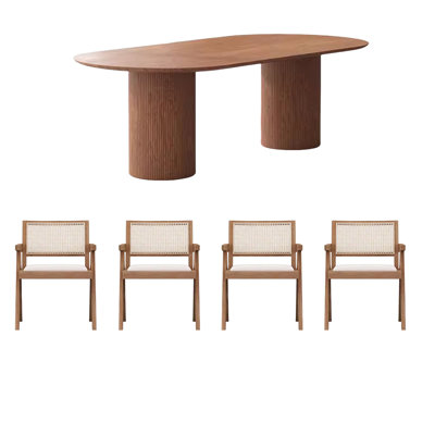 Ensembles de table de salle à manger de luxe en chêne.