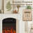 Modern Fireplace Mantel,  Fireplace Surround for Fireplaces, White