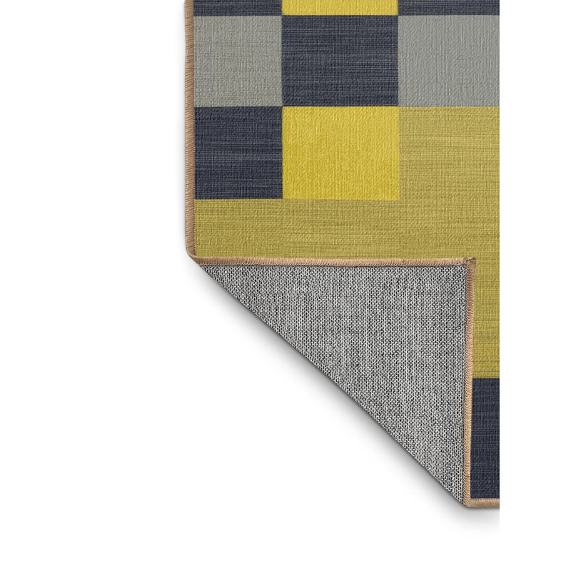 Tapis botanique brun lavable à la machine, Rond 4 pi