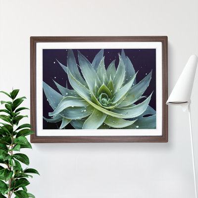 Electrifying Aloe Vera Plant - Single Picture Frame Painting