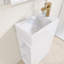 Ensemble de meuble-lavabo autoportant 18,6 po avec plateau en céramique 18,6 po-985674380