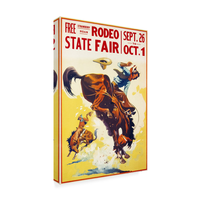 «Rodeo State Fair Roan On» par Print Collection, reproduction, H 47 po x l 30 po x P 2 po