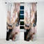 Sickler - Rideau occultant en marbre marbré abstrait - 1 panneau-891013588
