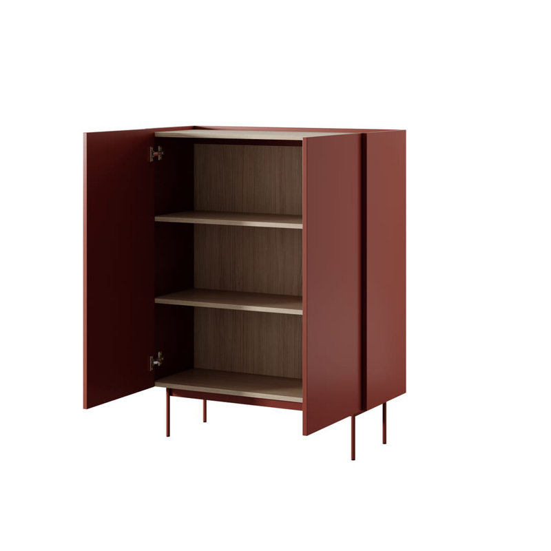 Bisso 97cm Sideboard, Red