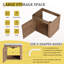 Meuble-lavabo mural 24 po avec lavabo en céramique blanche et porte à fermeture en douceur, emballage KD, contreplaqué
