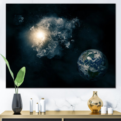 Asteroïd Space Art - Art mural moderne sur toile