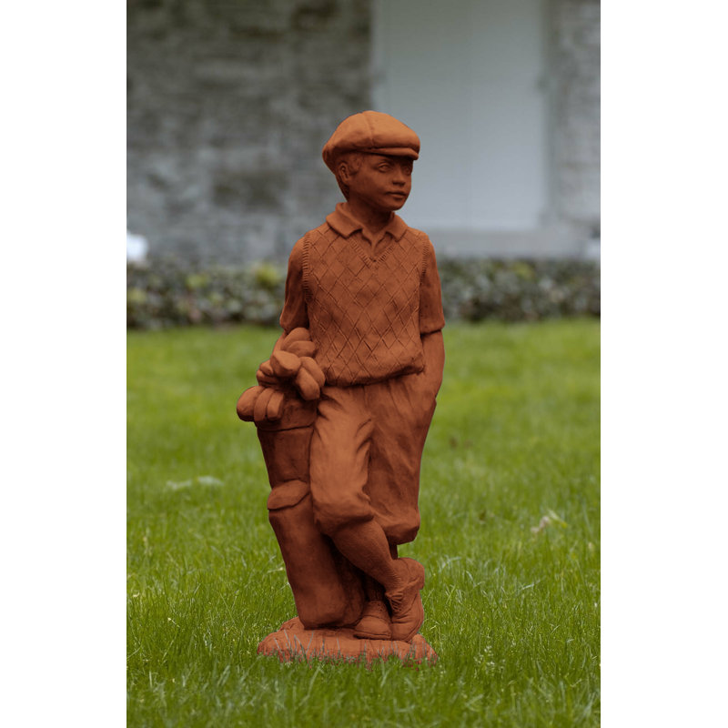 Statue mâle golfeur, Ferro Rustico