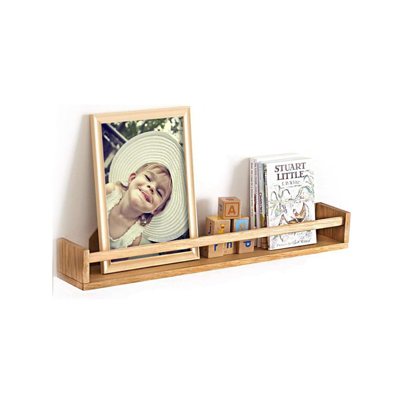 Wood Wall Organizer with Wall Baskets