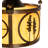 8" Wide Personalized Adirondack Bank Pendant