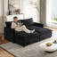 Canapé rembourré pour causeuse avec repose-pieds-1041018484