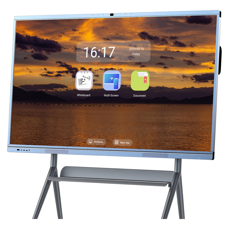JYXCN Smart Board Interactive Whiteboard - Touch Screen All-in-One with Dual System, Effortlessly Share Ideas via Cloud, Perfect for Classroom Innovation, Office Brainstorming