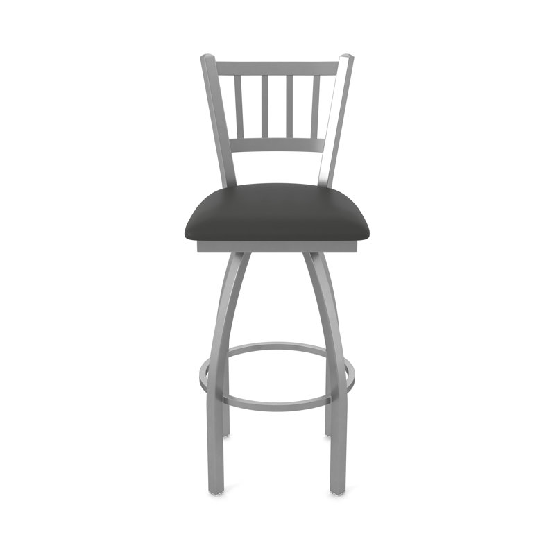 Tabouret pivotant 810 Contessa, Vinyle - fer Canter, Acier inoxydable, Très grand (siège d'une hauteur de 36 po)