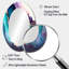 "Starkesha" bleu mauve abstrait Geode I - grand miroir mural en marbre, miroir unique moderne, impression d'art en métal-1473835339-1473835338