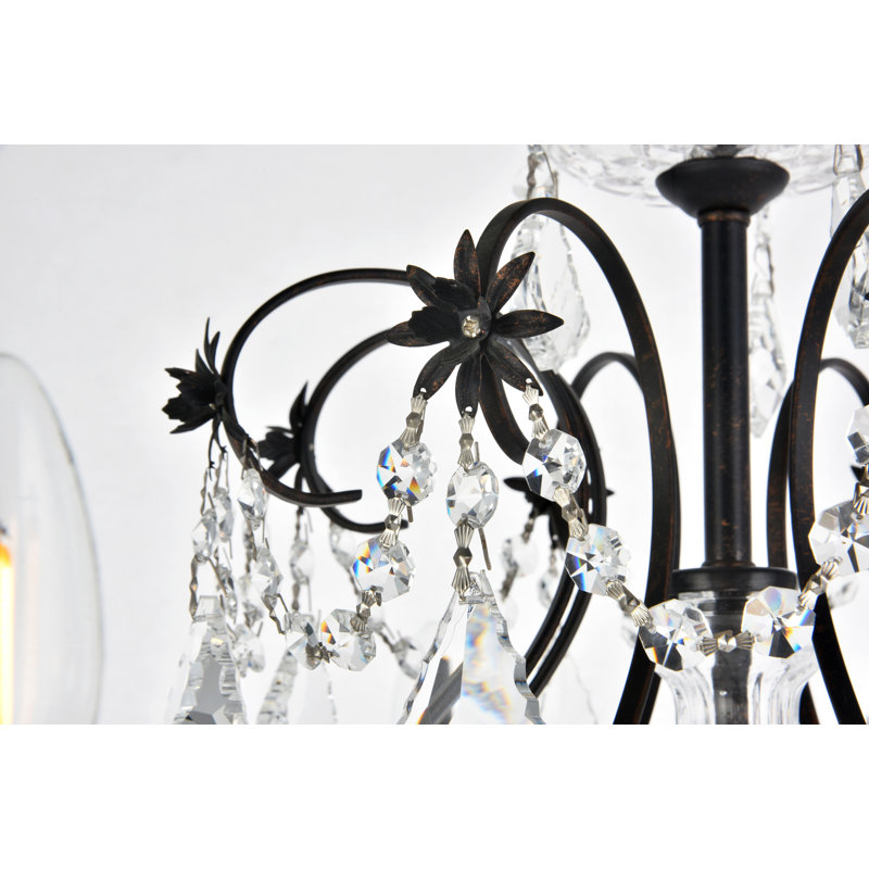 Dagmar 8-Light Dimmable Traditional Chandelier, Dark Bronze