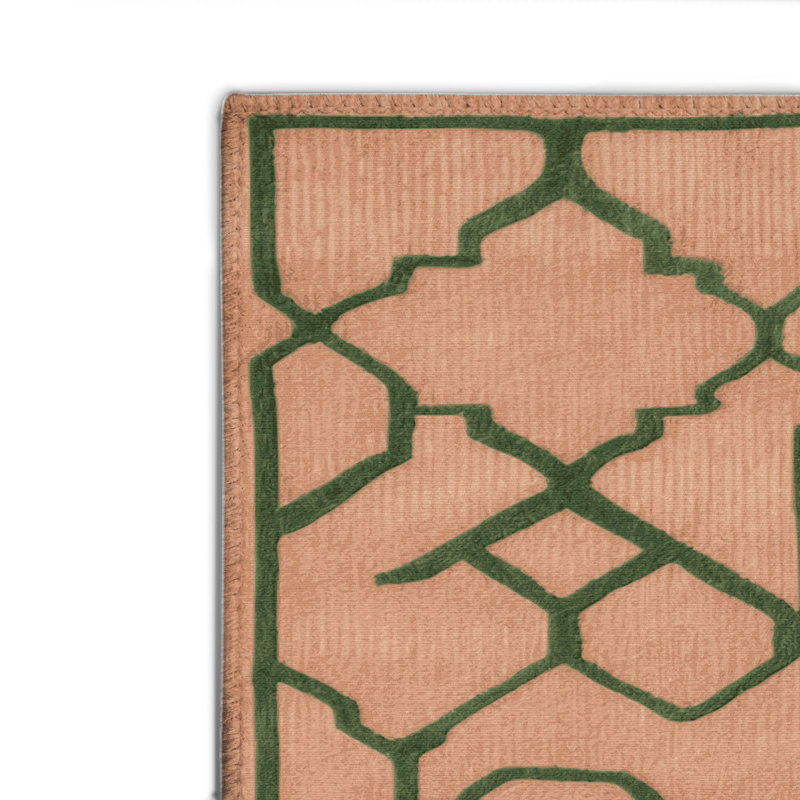 Tapis brun intérieur et extérieur Trellis, Rectangle 4pi x 6 pi