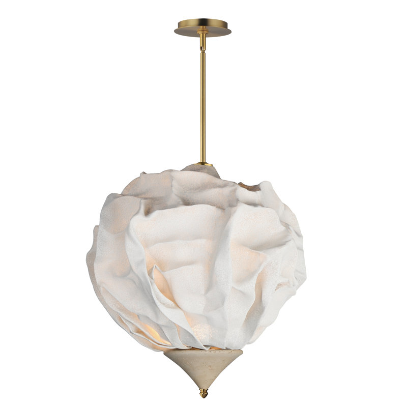 Shroud 1 - Light LED Pendant, 220 Lumens, 75" H x 28" W x 28" D