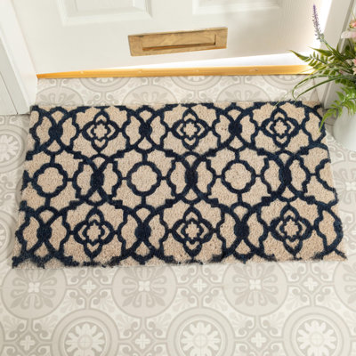 Hessville Non-Slip Geometric Doormat
