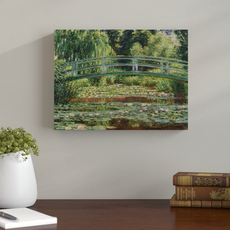 The Japanese Footbridge by Claude Monet - Wrapped Canvas Print, 114cm H x 114cm W