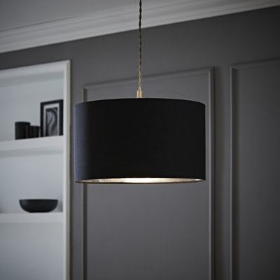 Stulin Linen Blend Lamp Shade in Black