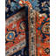 Tapis unique noué à la main Serapi - bleu, 6 pi 5 po x 9 pi 1 po