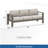 75-Inch All-Weather Metal 3-Seat Patio Sofa With Thick Beige Cushions | Gift Idea-1381204329
