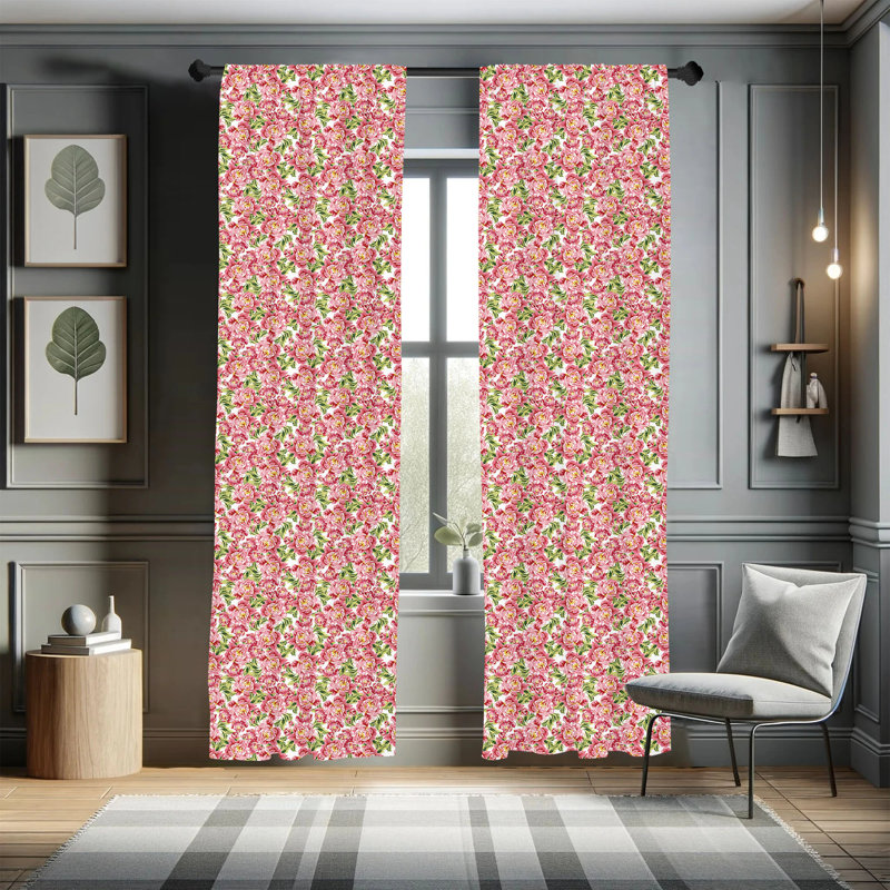 Panneau coulissant semi-diaphane avec passe-tringle romantique, 28 po x 84 po