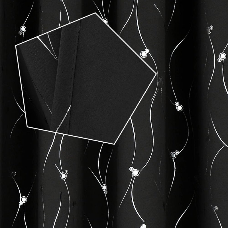 Ensemble de rideaux obscurcissant 2 pièces, L 52 po x L 63 po