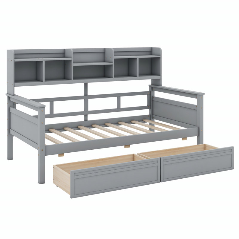 Alamgir Solid Wood Daybed, Gray, Twin
