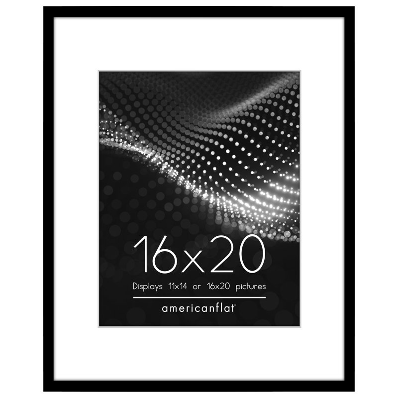 Cadre d'affiche avec tapis - parfait pour les photos et les œuvres d'art, 16"W x 20"H