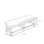 Banc rembourré en cuir de vache Arlinda