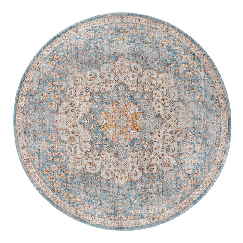 Oriental Indoor Rug, Round 7'