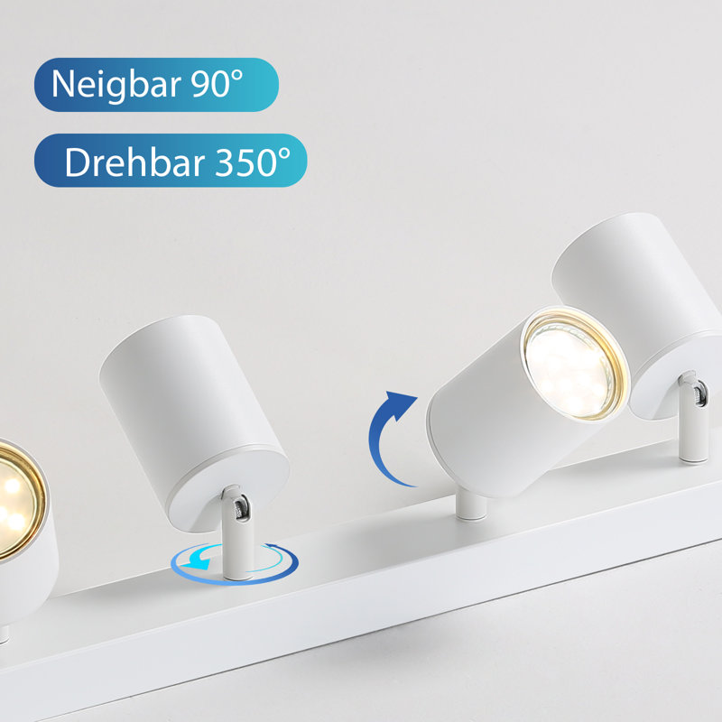 Track Lighting Set 5-Flame Onyka, White