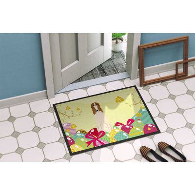 Barzoï 27 po x 18 po tapis de porte extérieur antidérapant Saroyan
