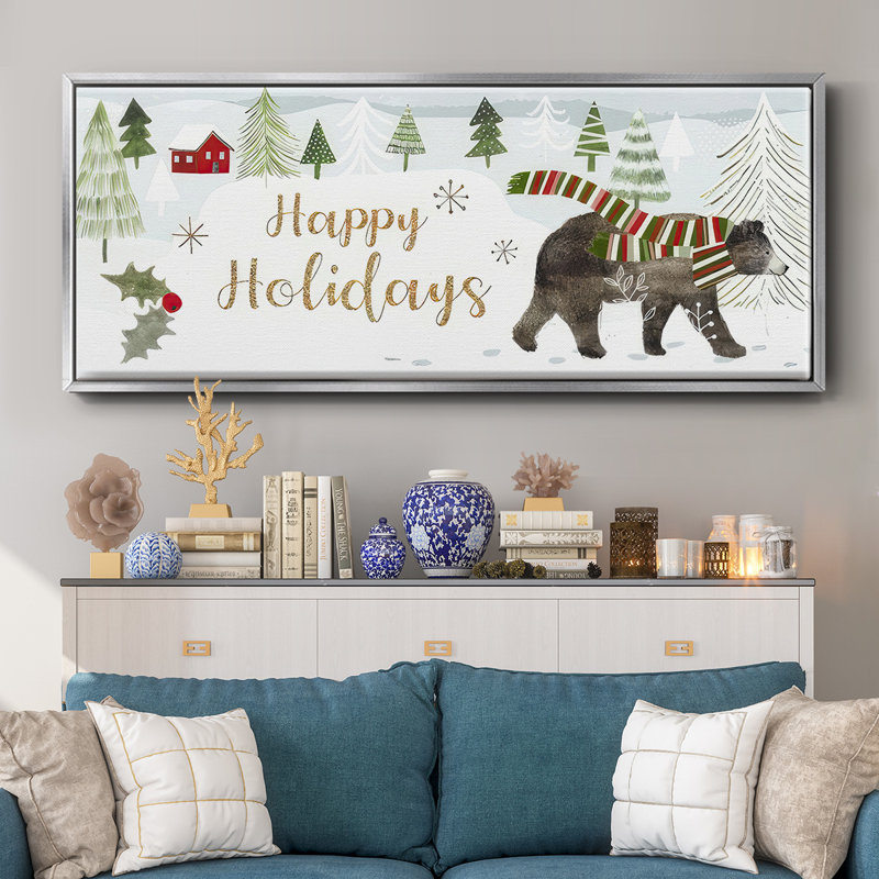 Woodland Christmas Collection - Toile avec cadre en D