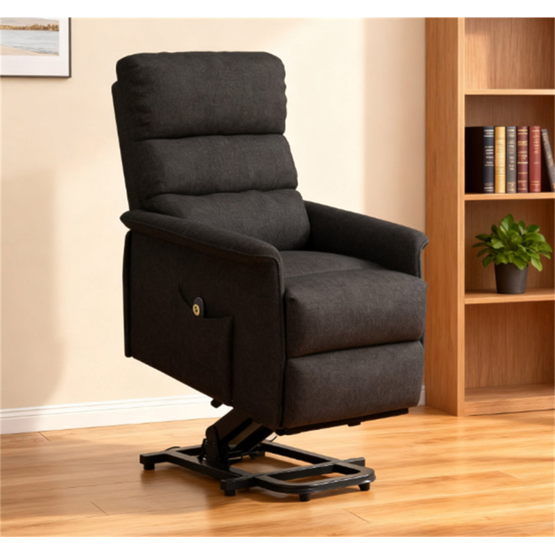 Fauteuil inclinable électrique avec télécommande, Noir