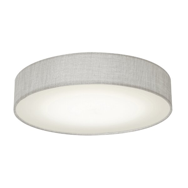 Ebern Designs Raasch Fabric LED Flush Mount & Reviews | Wayfair