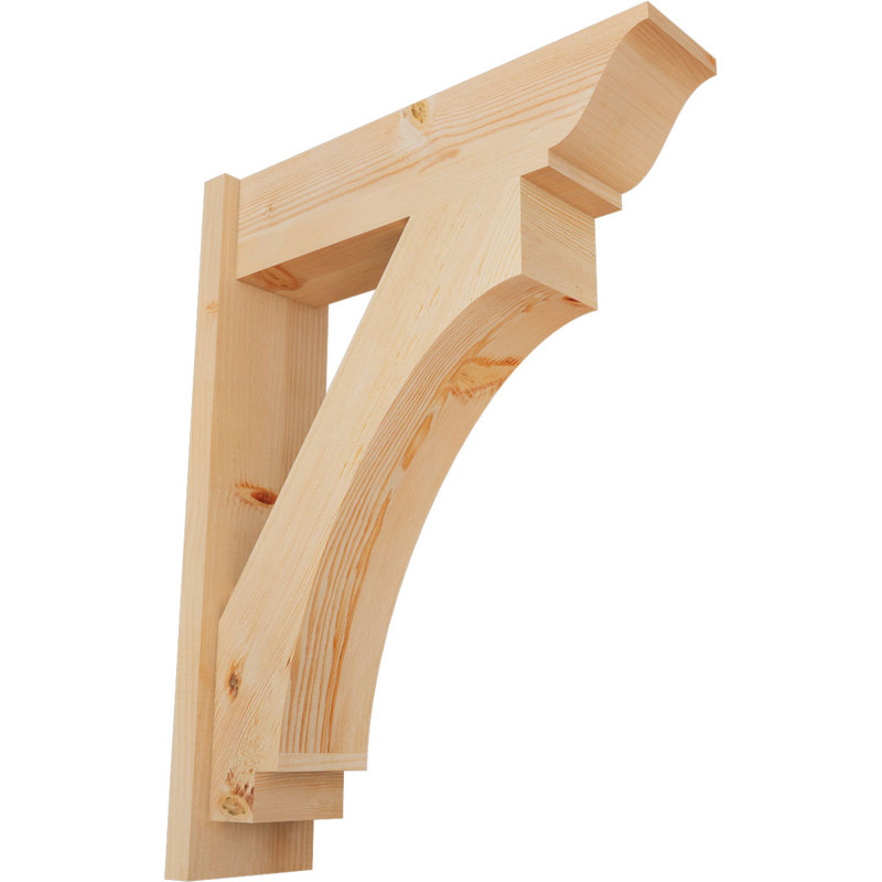 Persienne impériale traditionnelle, P 26 po x H 34 po, Sapin Douglas de 7 1/2 po (lisse)