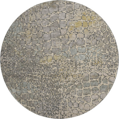 Premium Machine Washable Lukas AMF988 Squares Rug