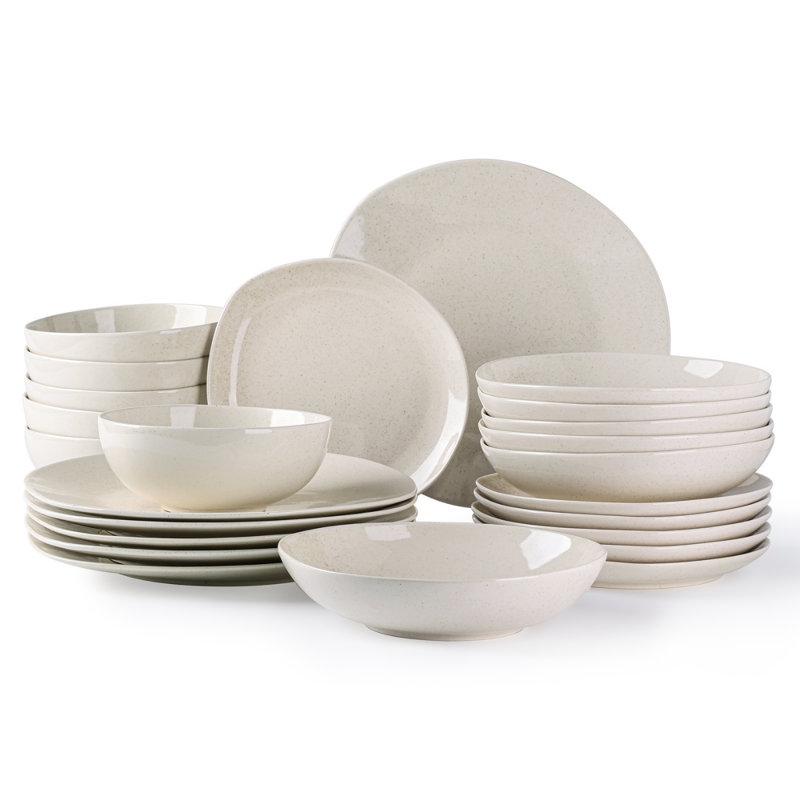 Zoha Piece Porcelain Dinnerware Set - Service for 6