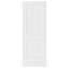 30x80 In. Primed Flat 2 Panel Shaker Style Smooth White Primed Hollow Core Composite Interior Moulded Door Slab-120641139