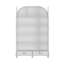 Armoire garde-manger en arche 77,2 "avec porte en verre et 2 tiroirs