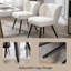 Ulm 50cm H Teddy Upholstered Parsons Chair in White