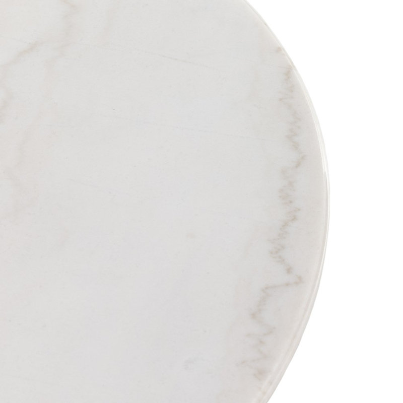 Caldwell Marble Coffee Table, White Marble