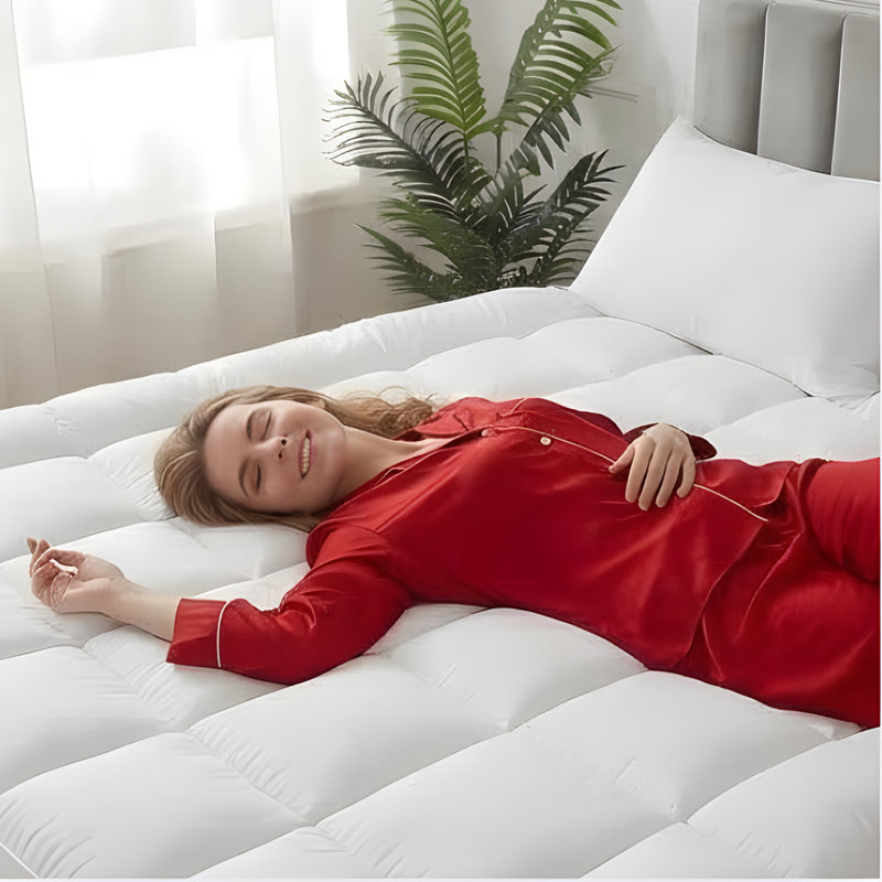 4Inch/ 10cm Microfiber Mattress Topper, Kingsize (5')