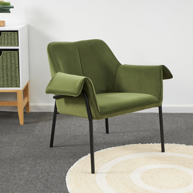Maraia Upholstered Armchair, Olive Green