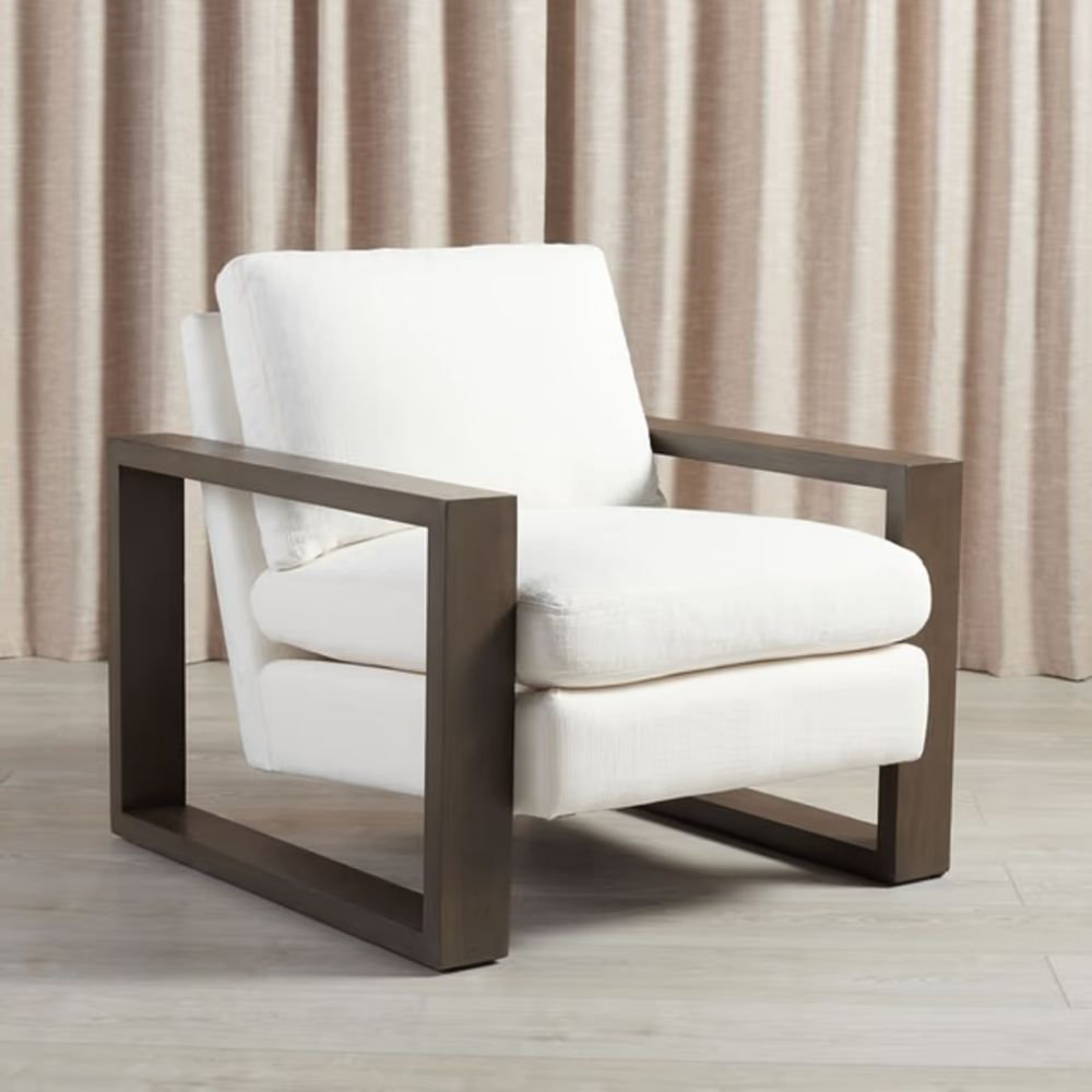 Elinor Upholstered Armchair, White