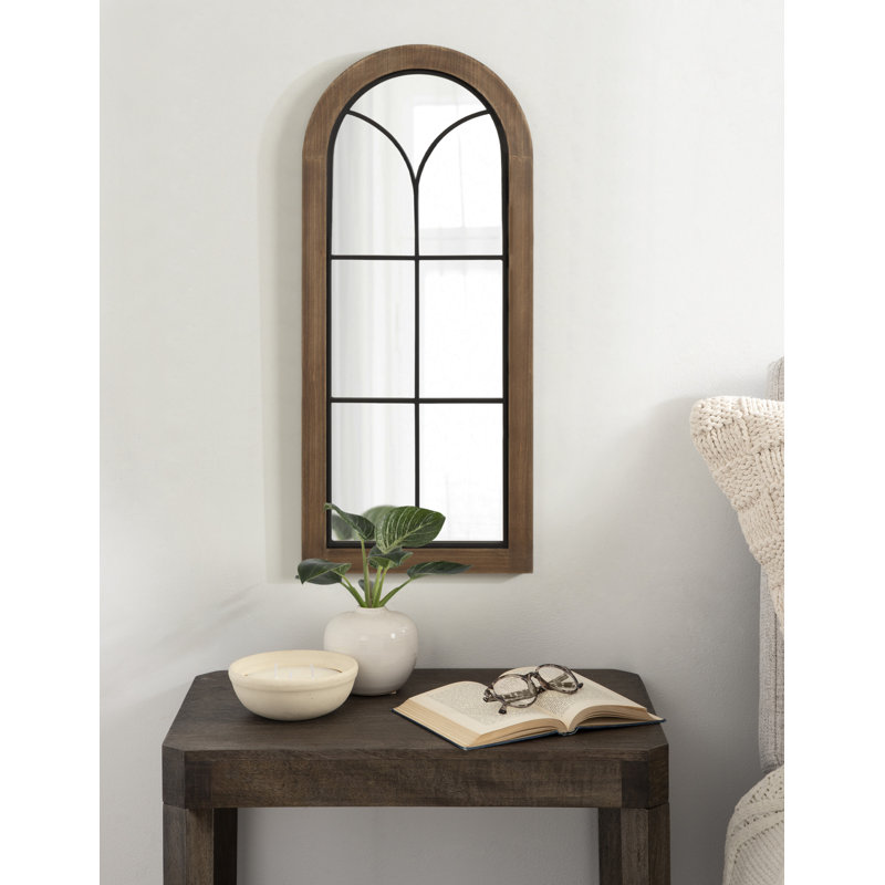 Miroir de salle de bain Lismore, Brun rustique, 13 po x 30 po