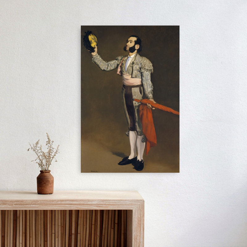Un matador, 1866-67, impression d'art mural abstrait impressionniste contemporain, H 24 po x l 16 po